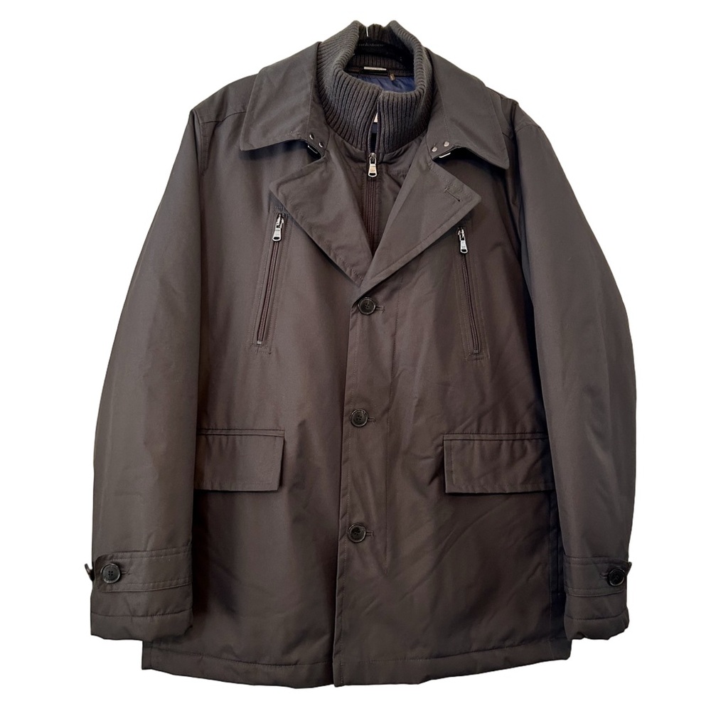 Mens Calvin Klein Quilt Lined Single Breasted coat jacket Size Large